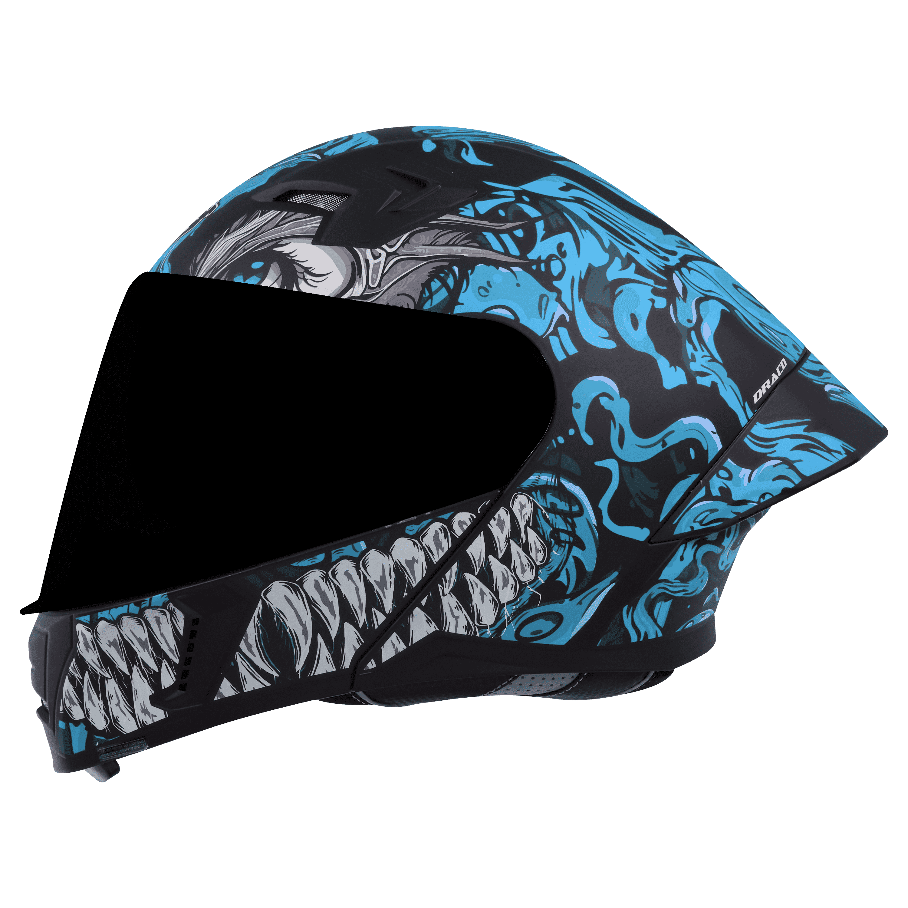 SBA-20 DRACO MAT BLACK WITH JAZZ BLUE